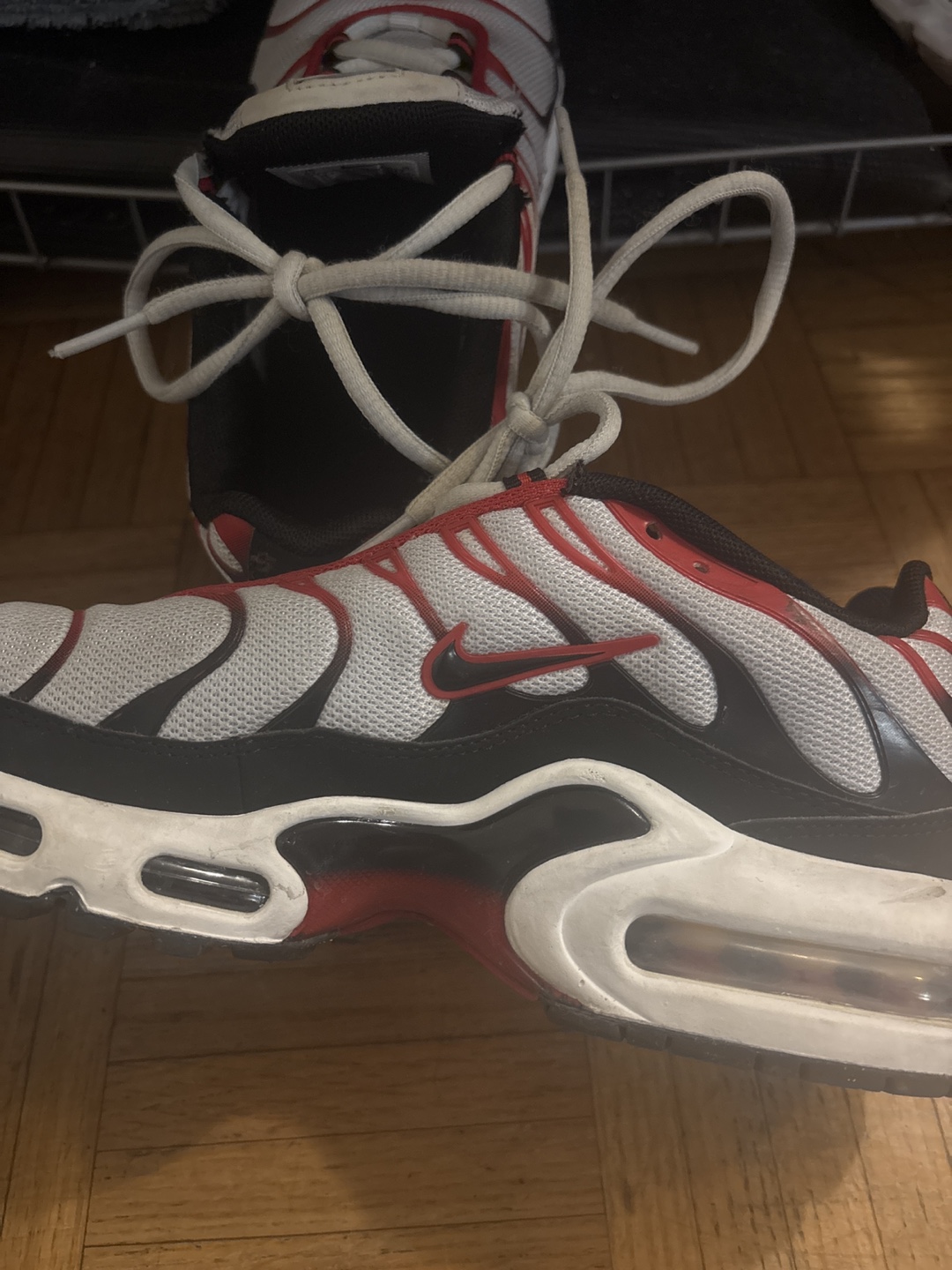 Nike Air Max Plus White/Red - Size 5.5 Youth - photo 2