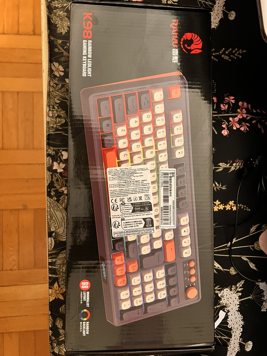 RAIKU K98 Rainbow LED Light Gaming Keyboard - photo 4