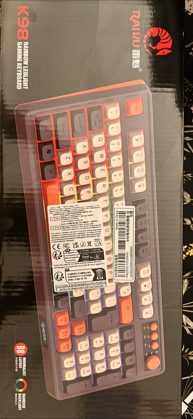 RAIKU K98 Rainbow LED Light Gaming Keyboard - photo 5