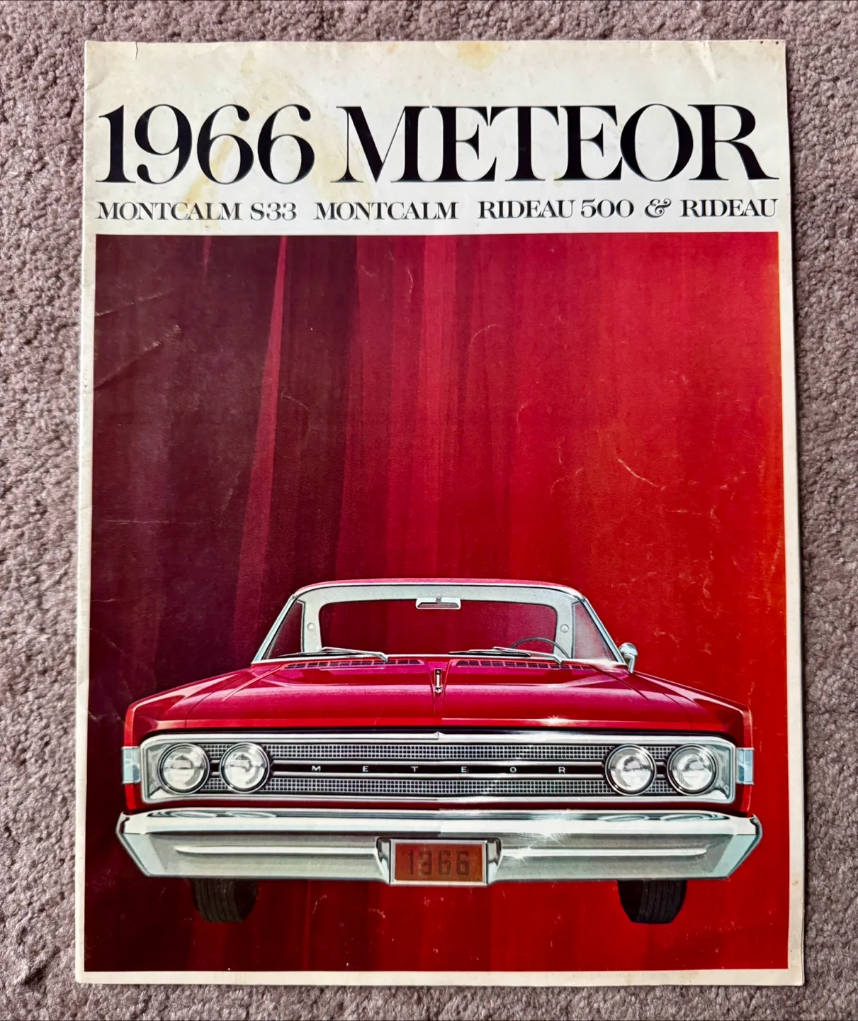 Vintage 1966 Meteor Montcalm S33 Vintage Car brochure thumbnail