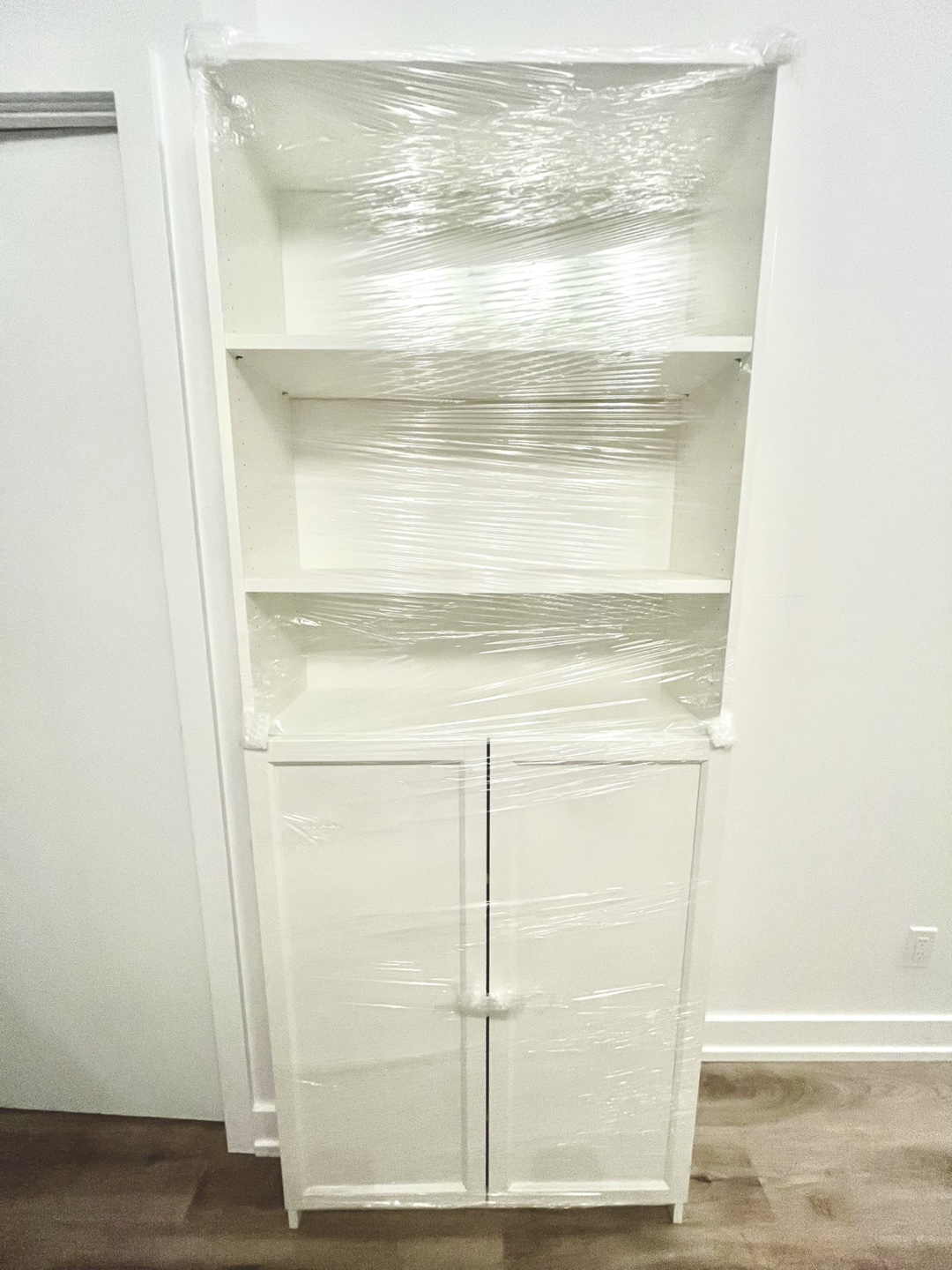 IKEA Billy Bookcase with Oxberg Doors - White