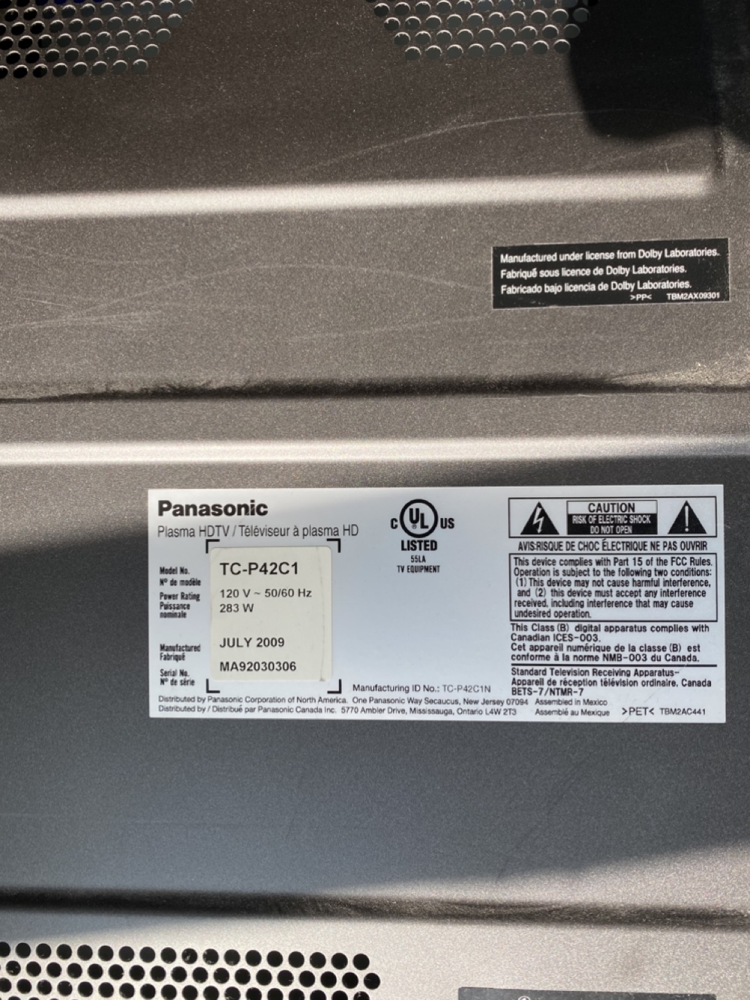 Panasonic Viera TV 42" - photo 3