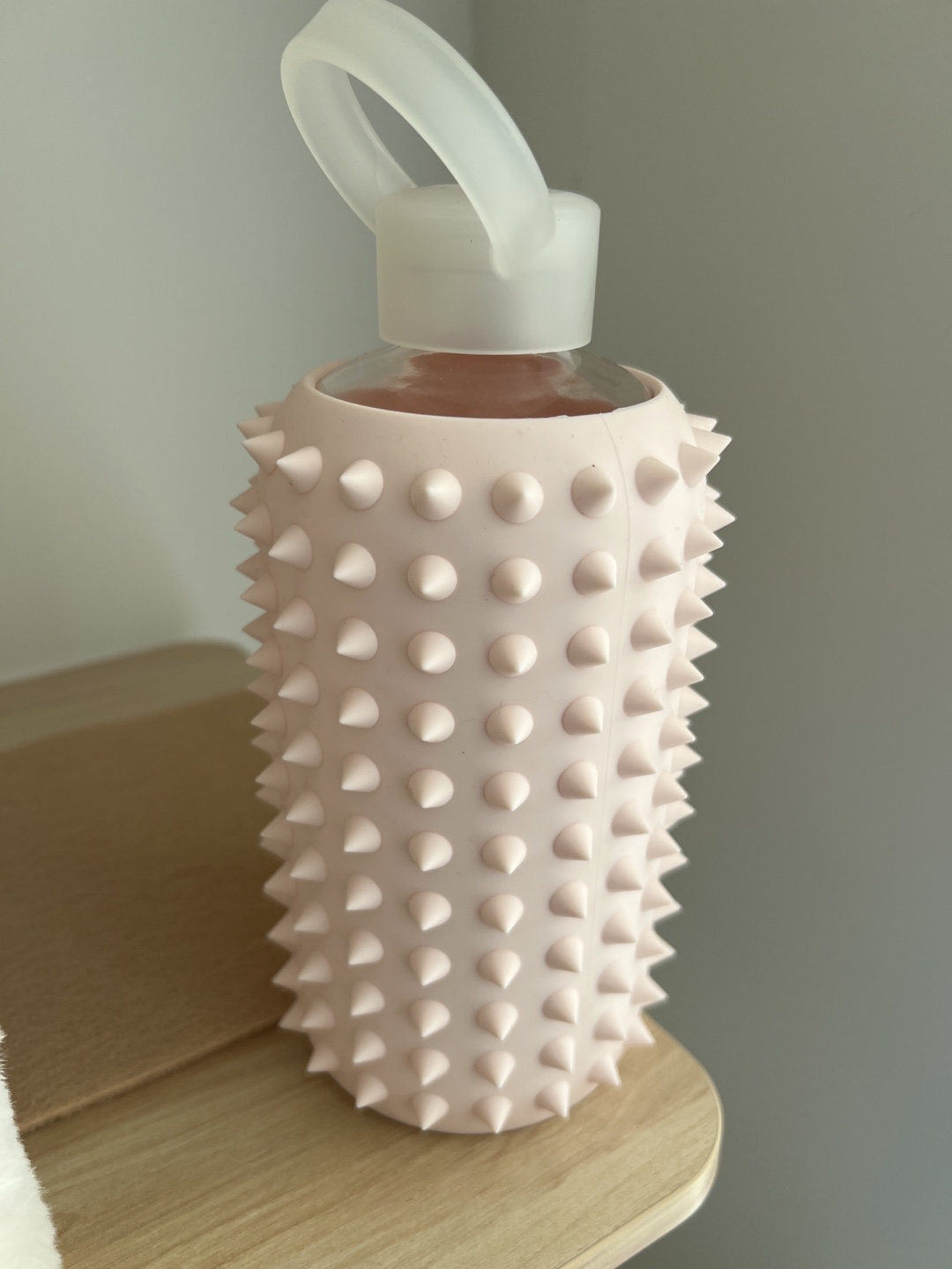 BKR Spiked Water Bottle - Pale Pink
