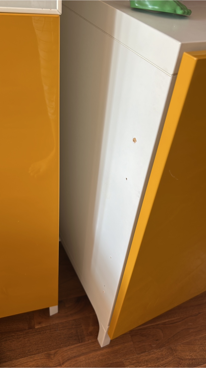 IKEA Cabinet - White & Yellow - photo 4