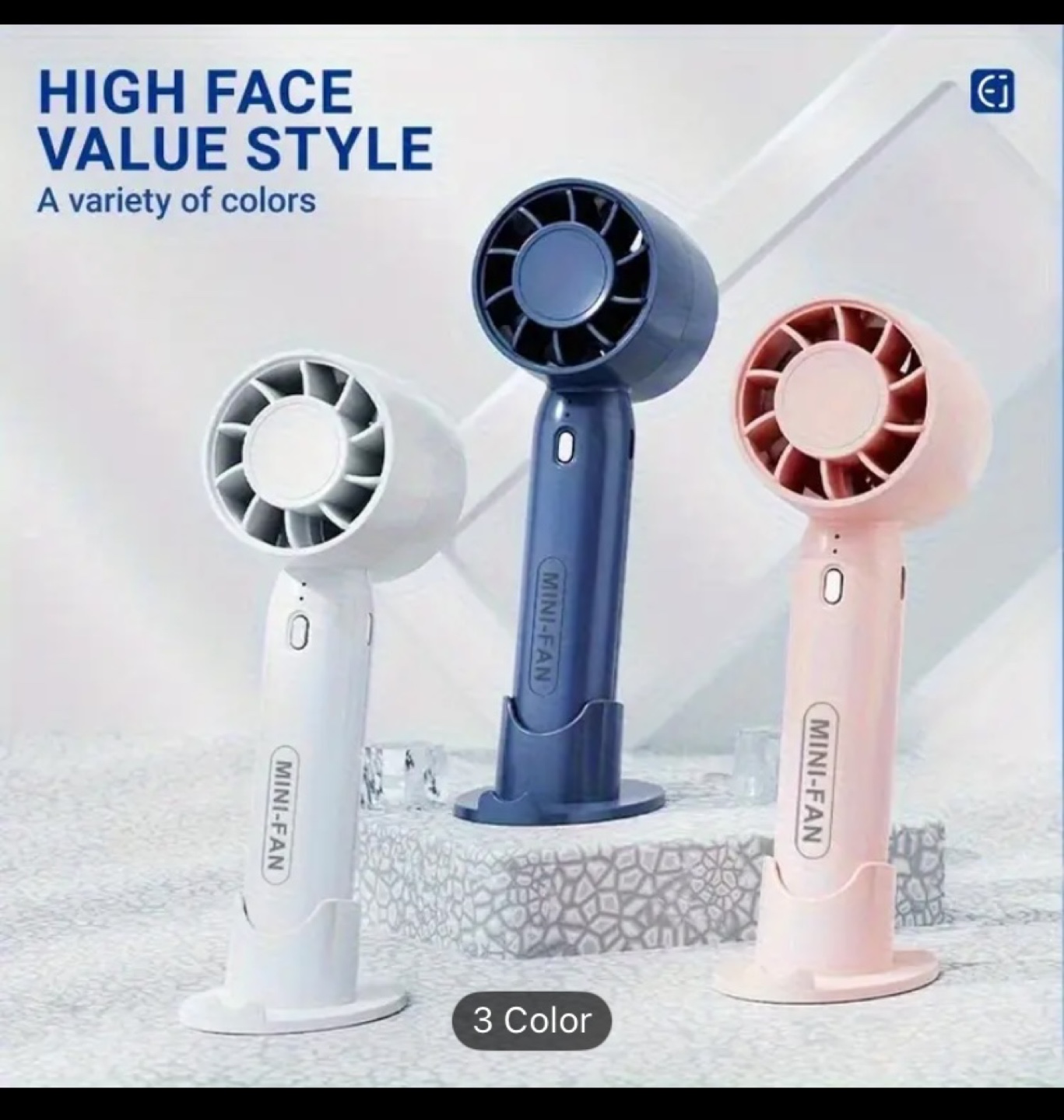 Mini Handheld Turbo Fan - Pink - photo 4