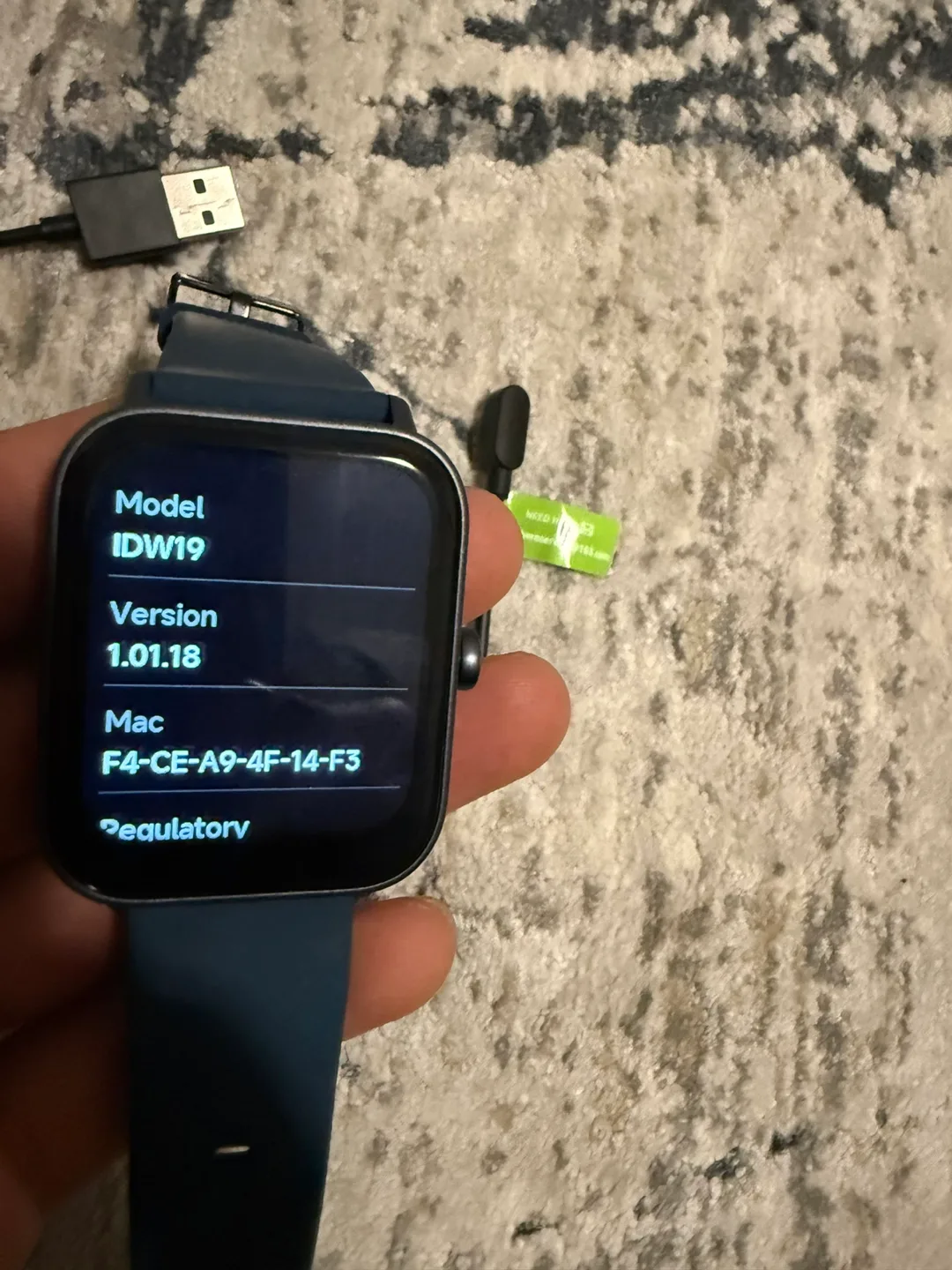 Noise ColorFit Caliber IDW19 Smartwatch - Blue image indicator(2)