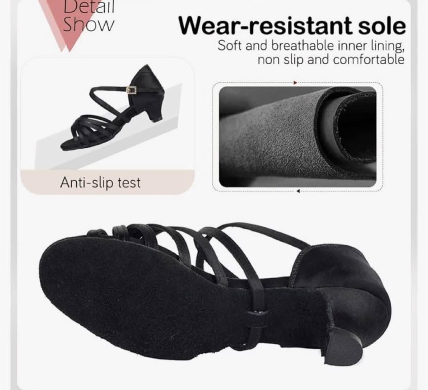 Black Ballroom Dance Shoes - photo 2