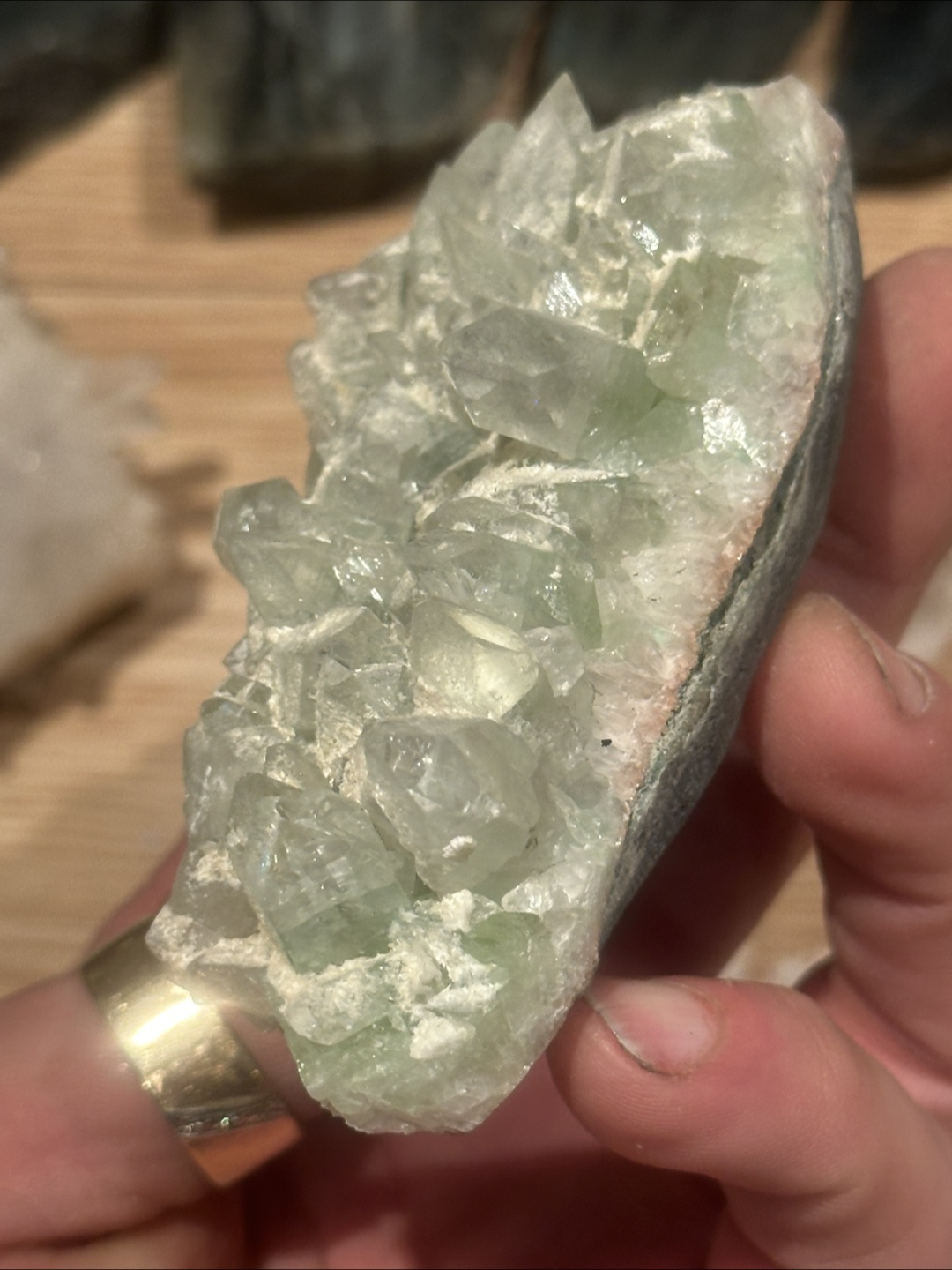 Rare Sugar coated  Green Apophyllite Crystal Specimen