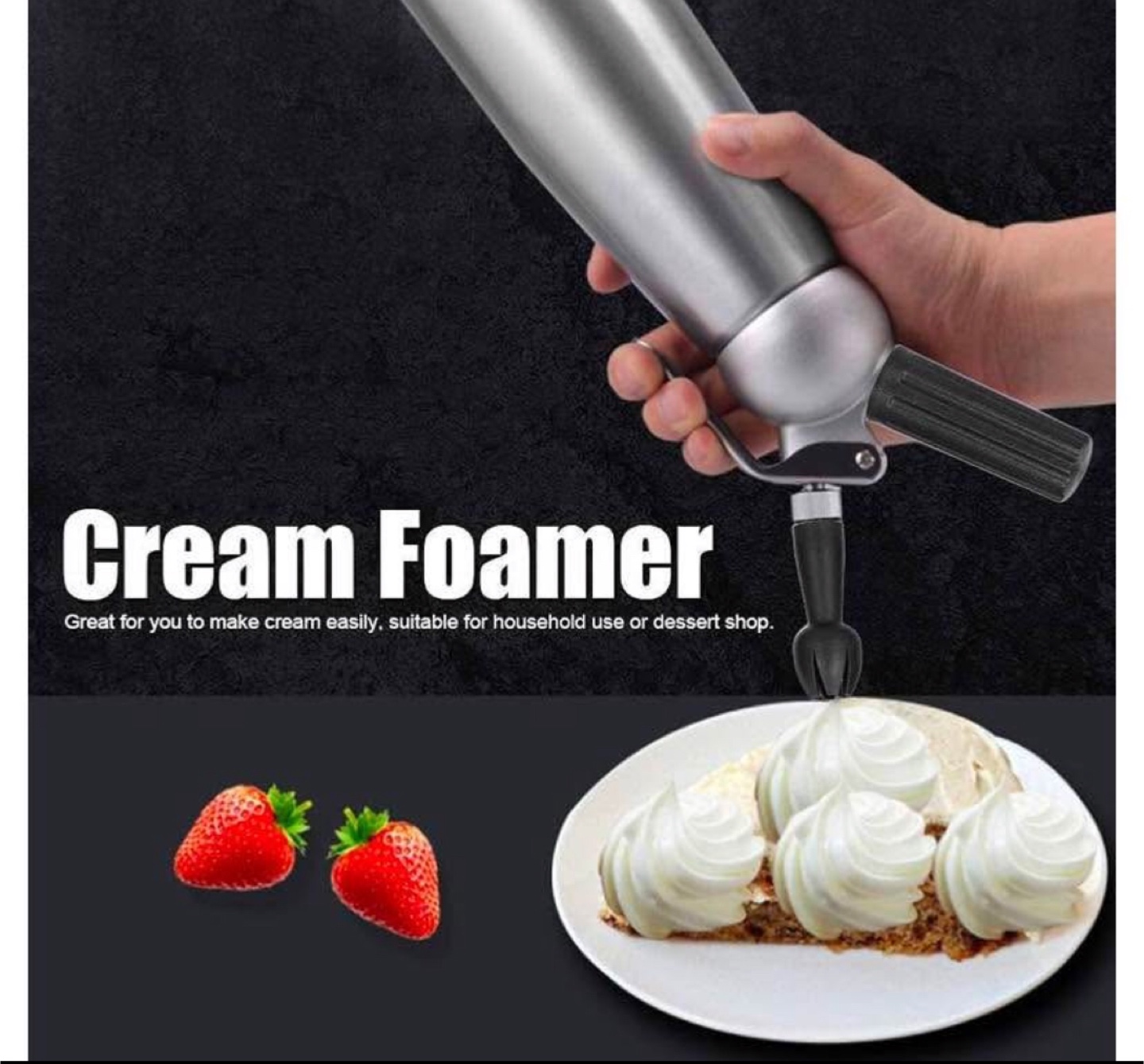 Whipped Cream Dispenser - Silver - photo 2