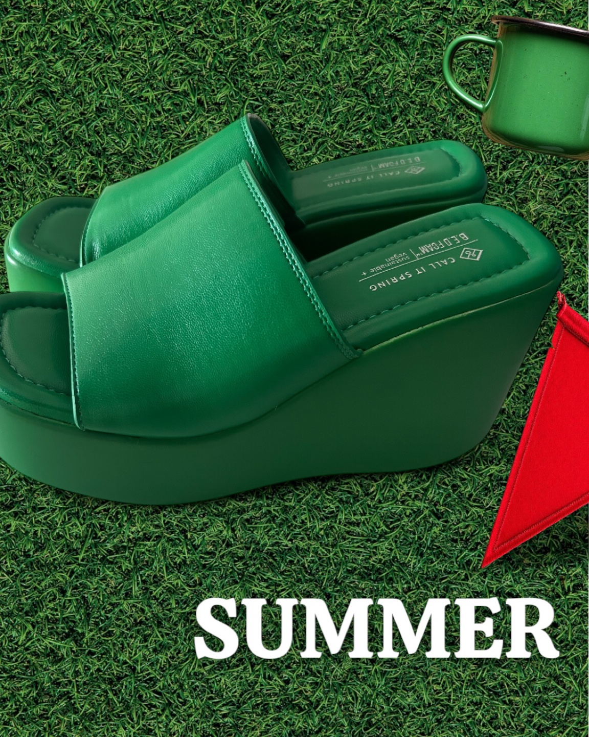 Call It Spring Green Platform Sandals - photo 2