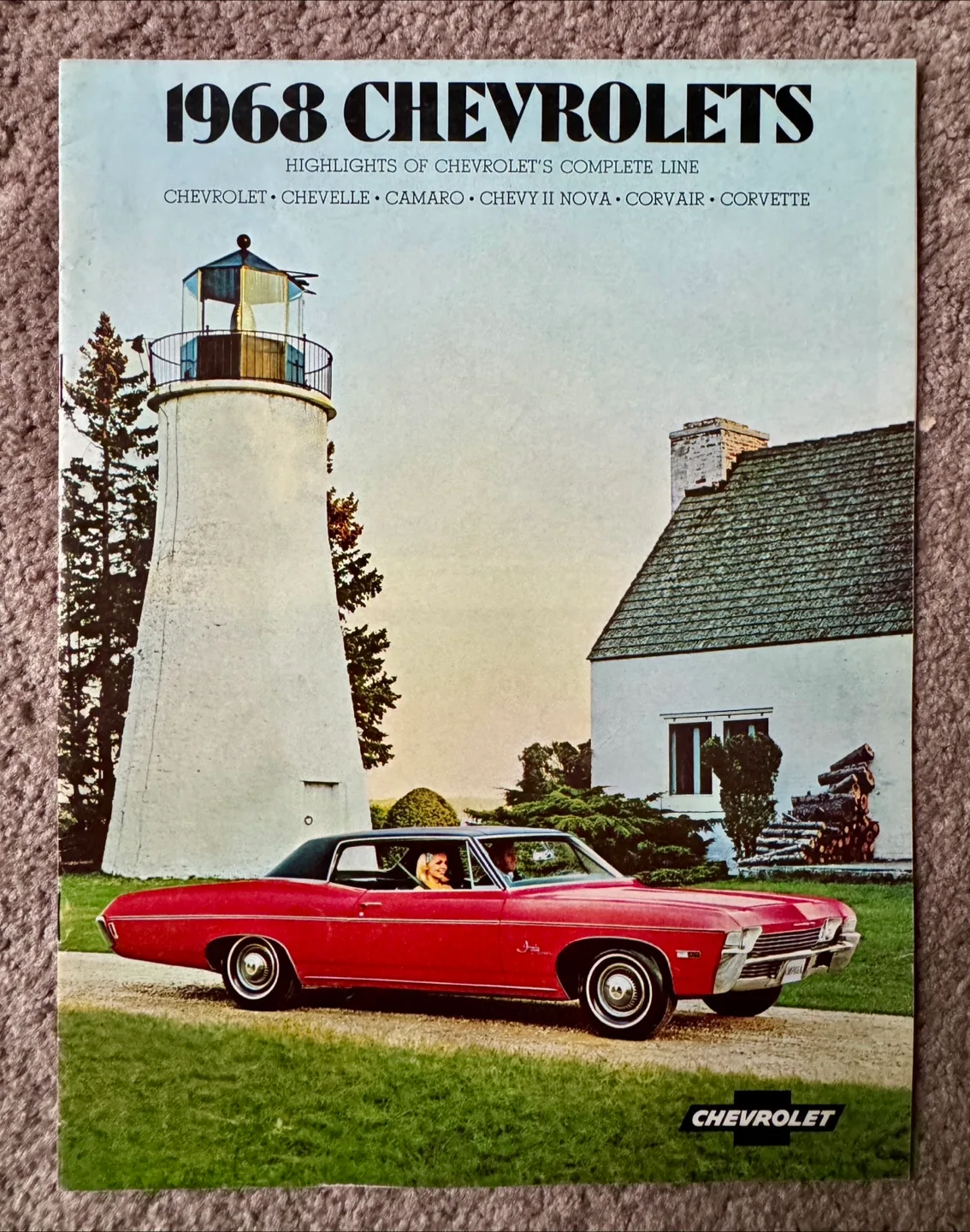 Vintage 1968 Chevrolet Car Brochure thumbnail