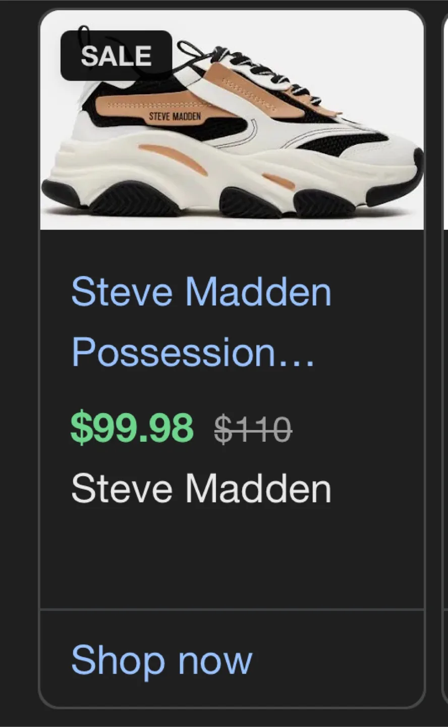 Steve Madden Possession Sneakers thumbnail