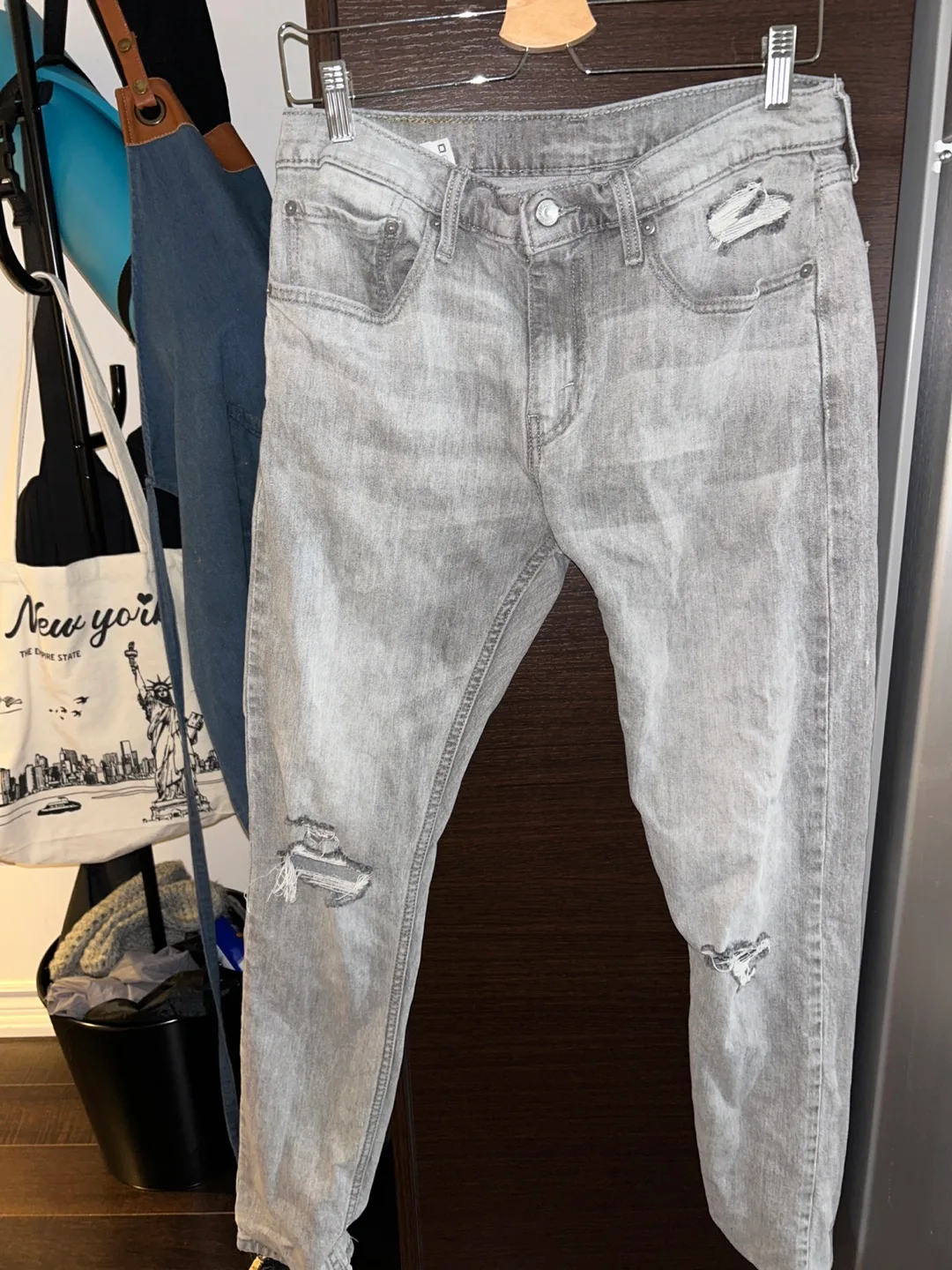 Levi's 512 Slim Taper Grey Jeans, 32x34 thumbnail