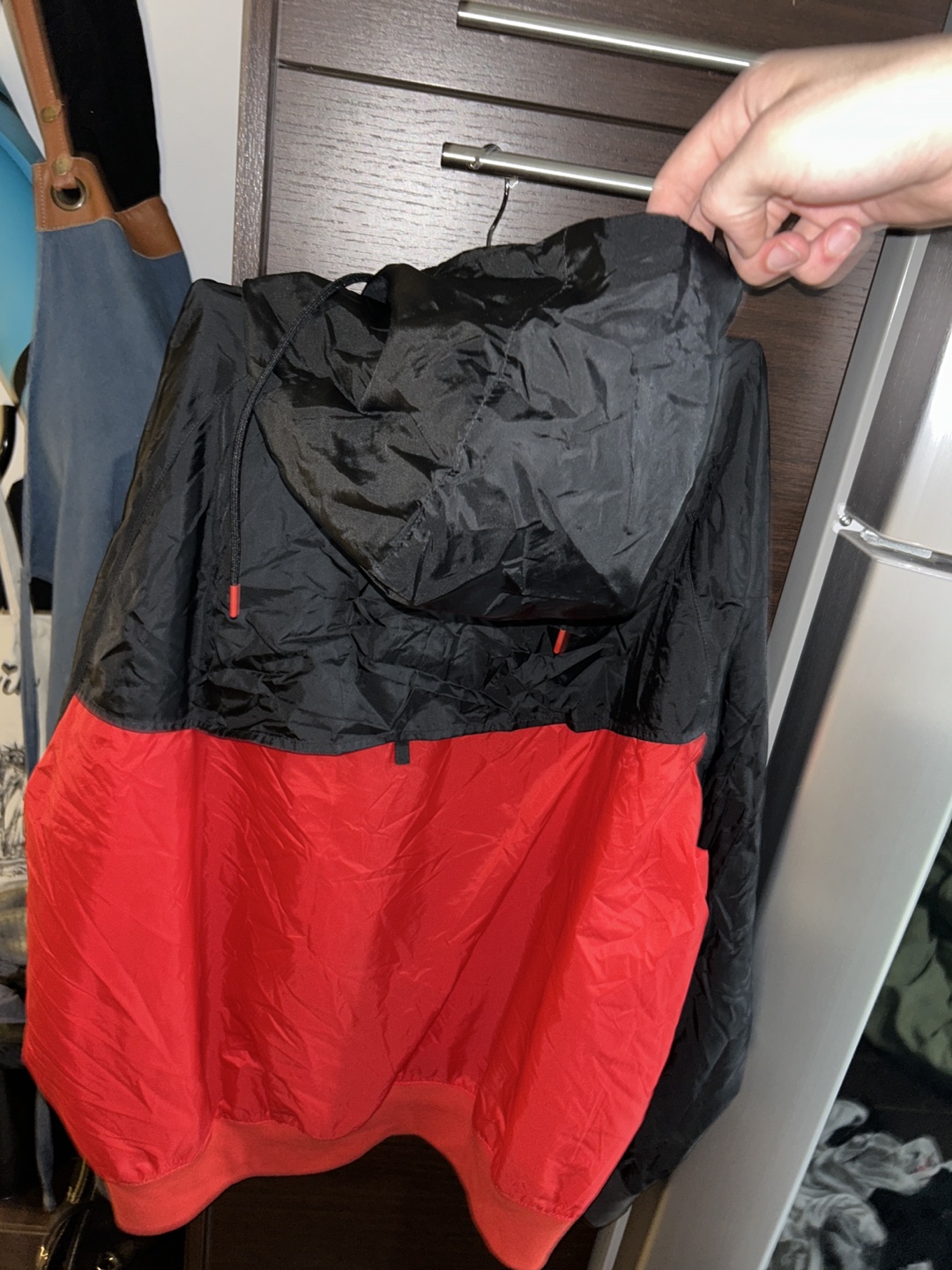 Nike Windrunner Jacket - Black/Red, XL - photo 2