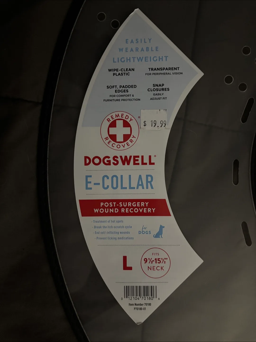 DogsWell E-Collar Size L (9½-15½" Neck) image indicator(2)