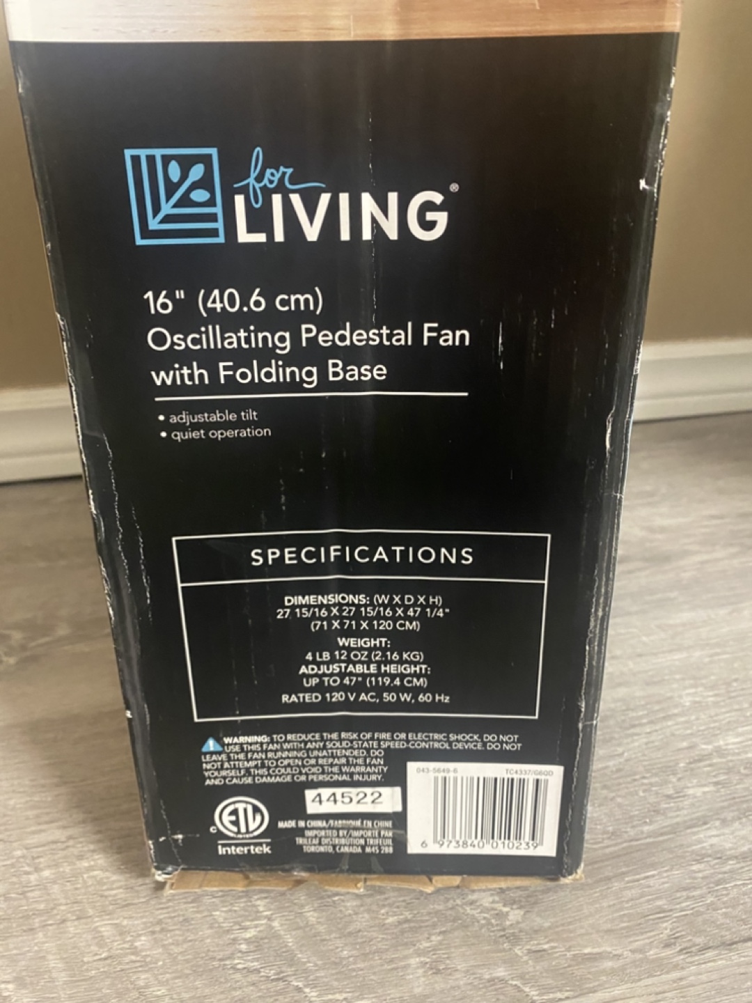 Brand new pedestal/stand fan with adjustable height - photo 2