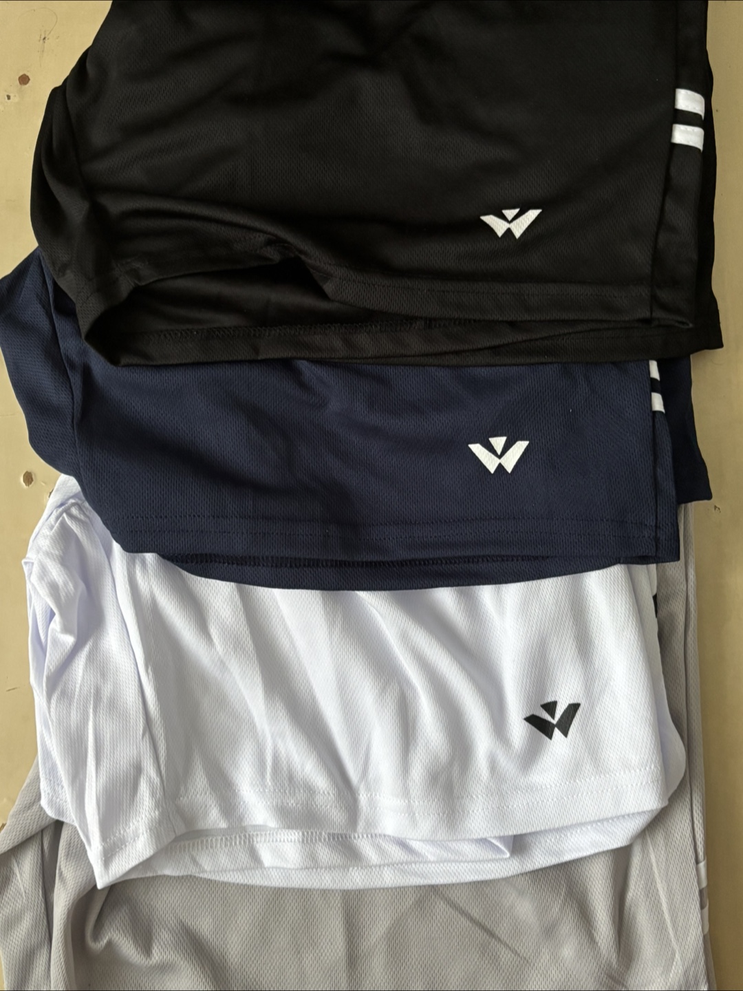 3XL Athletic Shorts- Black, Navy, White,Beige