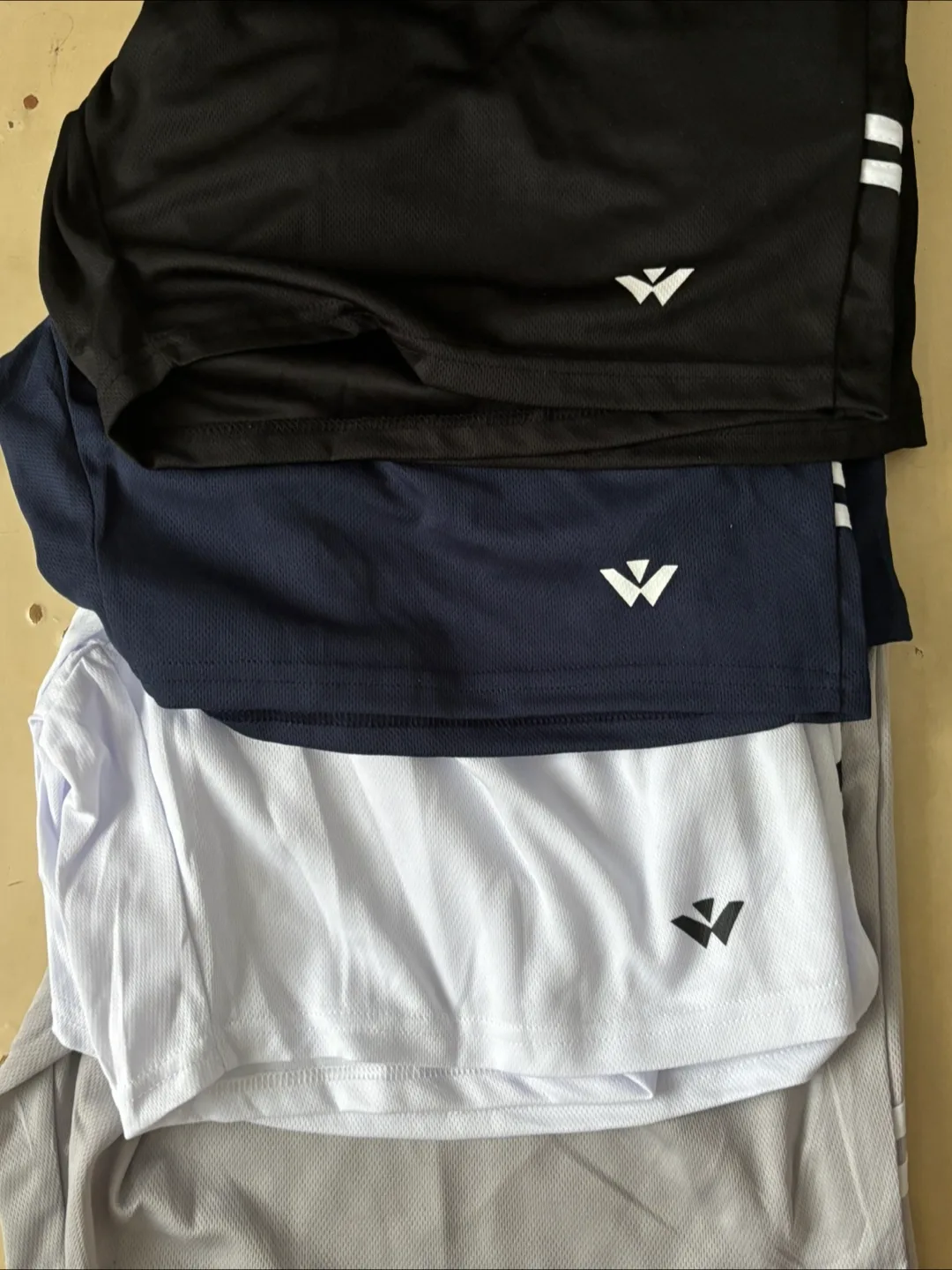 3XL Athletic Shorts- Black, Navy, White,Beige thumbnail