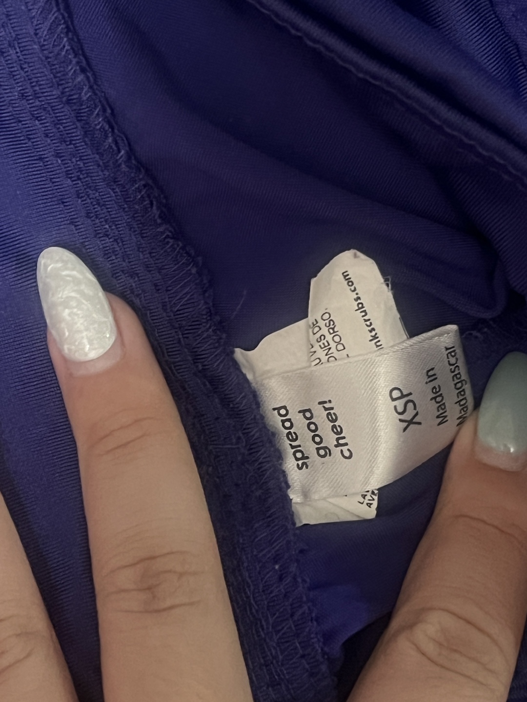 Purple/NYU scrub pants