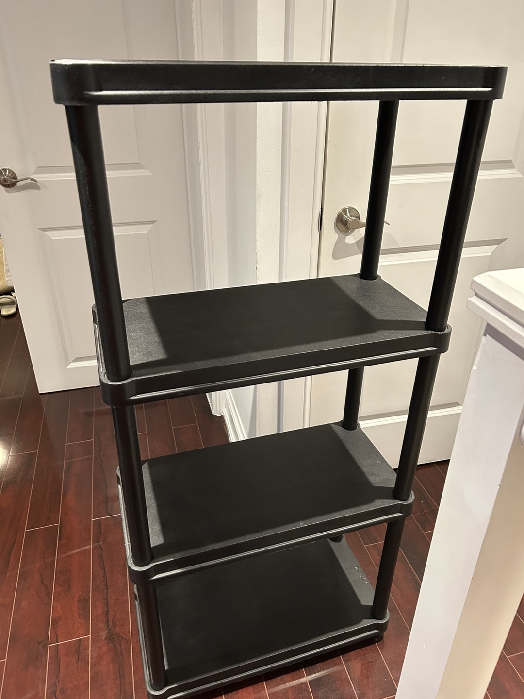 Black 4-Tier Storage Shelf - 54" Height