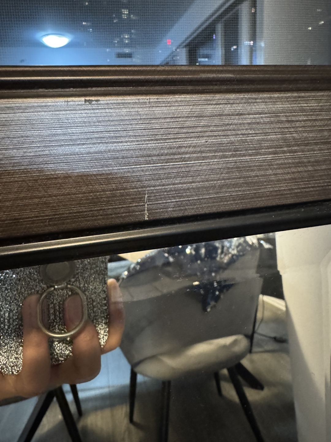 Framed Wall Mirror - Brown - photo 3