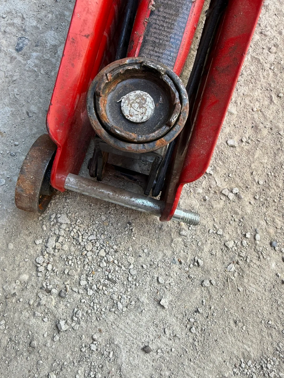 Red & Yellow Floor Jack thumbnail