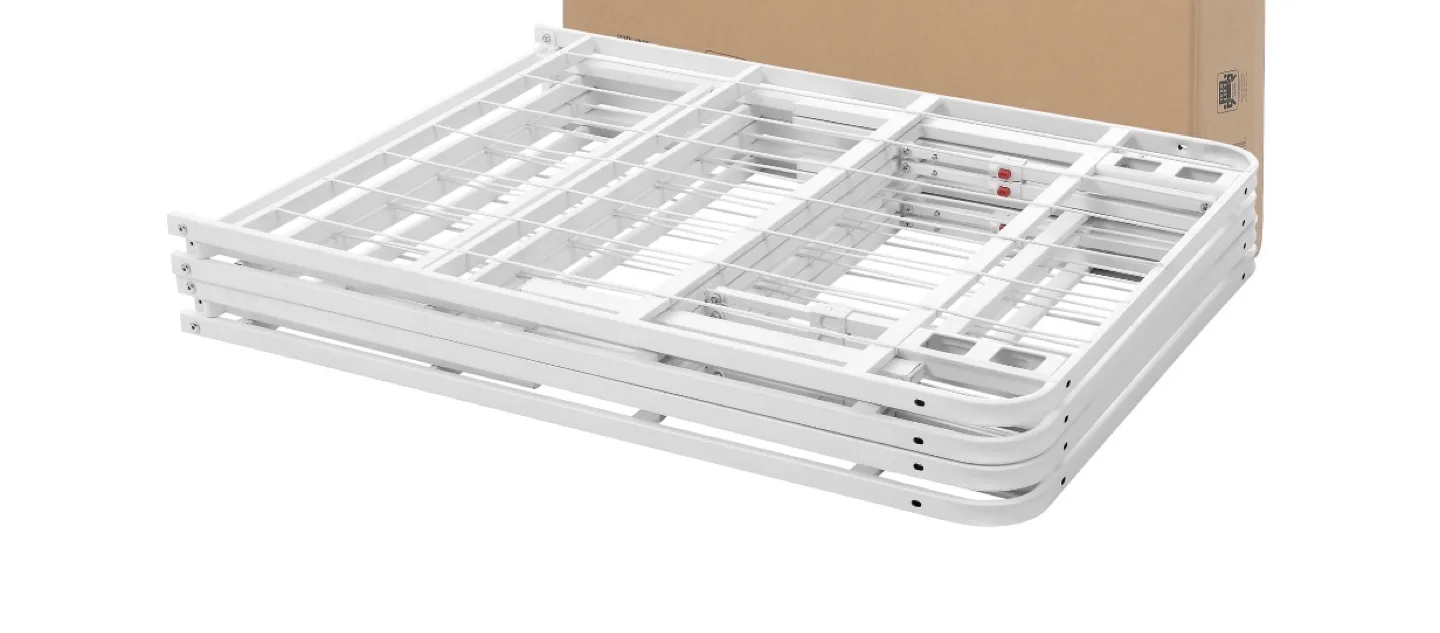Mainstays Queen 18" Foldable Steel Platform Bed Frame,White image indicator(5)