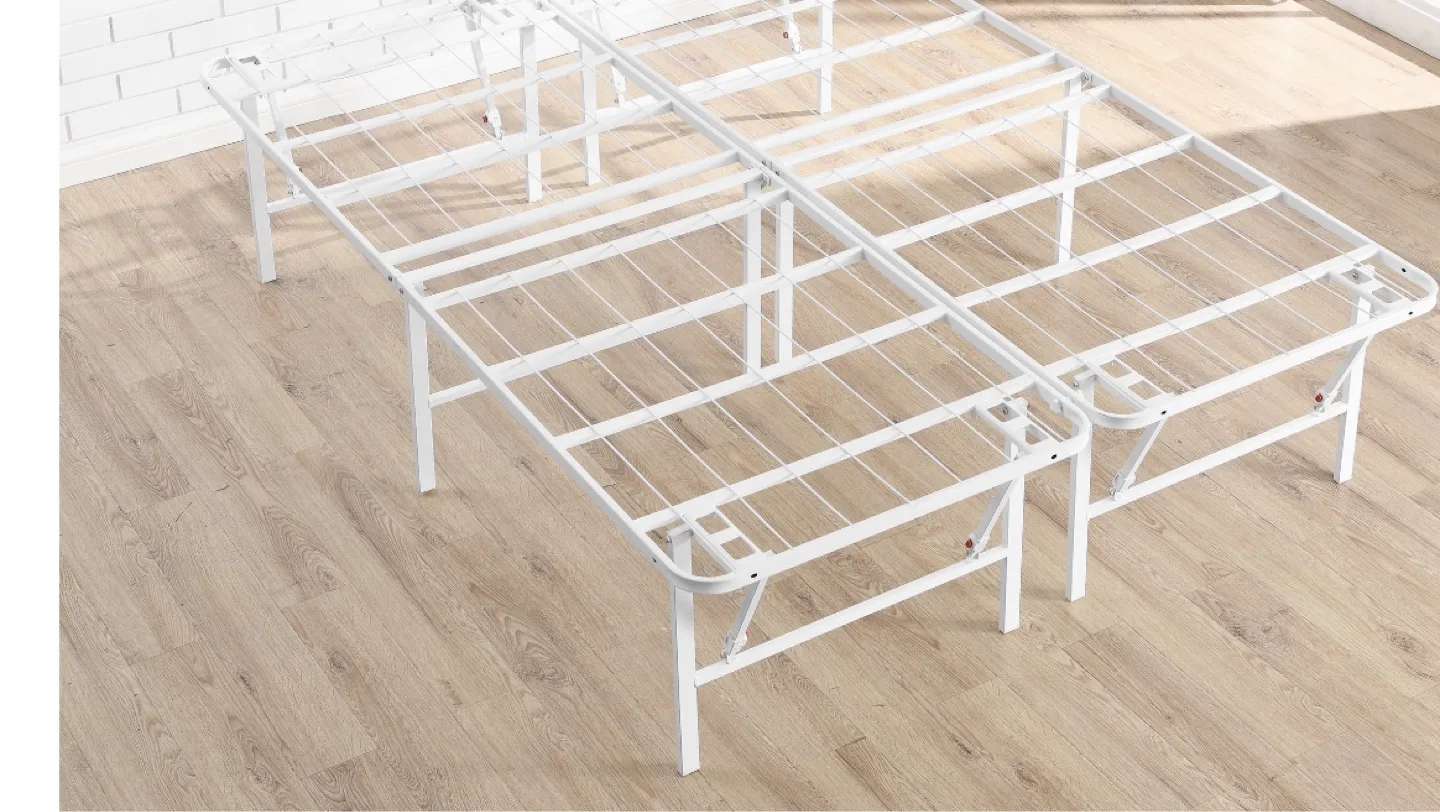 Mainstays Queen 18" Foldable Steel Platform Bed Frame,White image indicator(8)