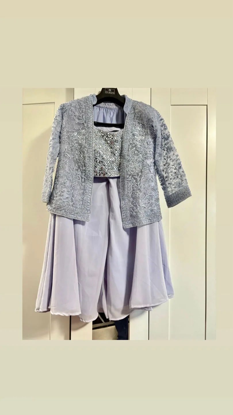 brand new lilac dress/ Sharara dress thumbnail