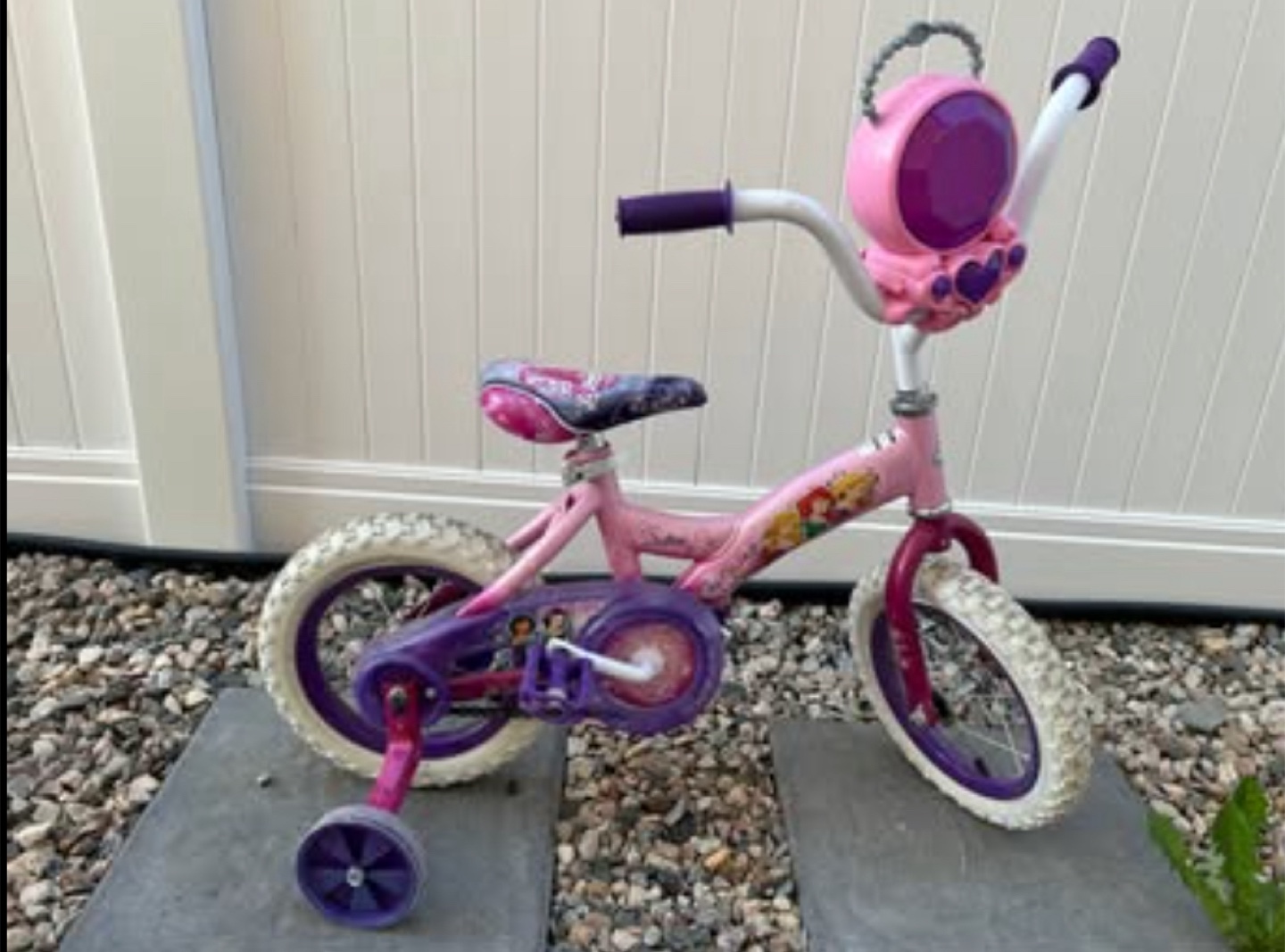 Disney Princess Kids' Bike - Pink & Purple