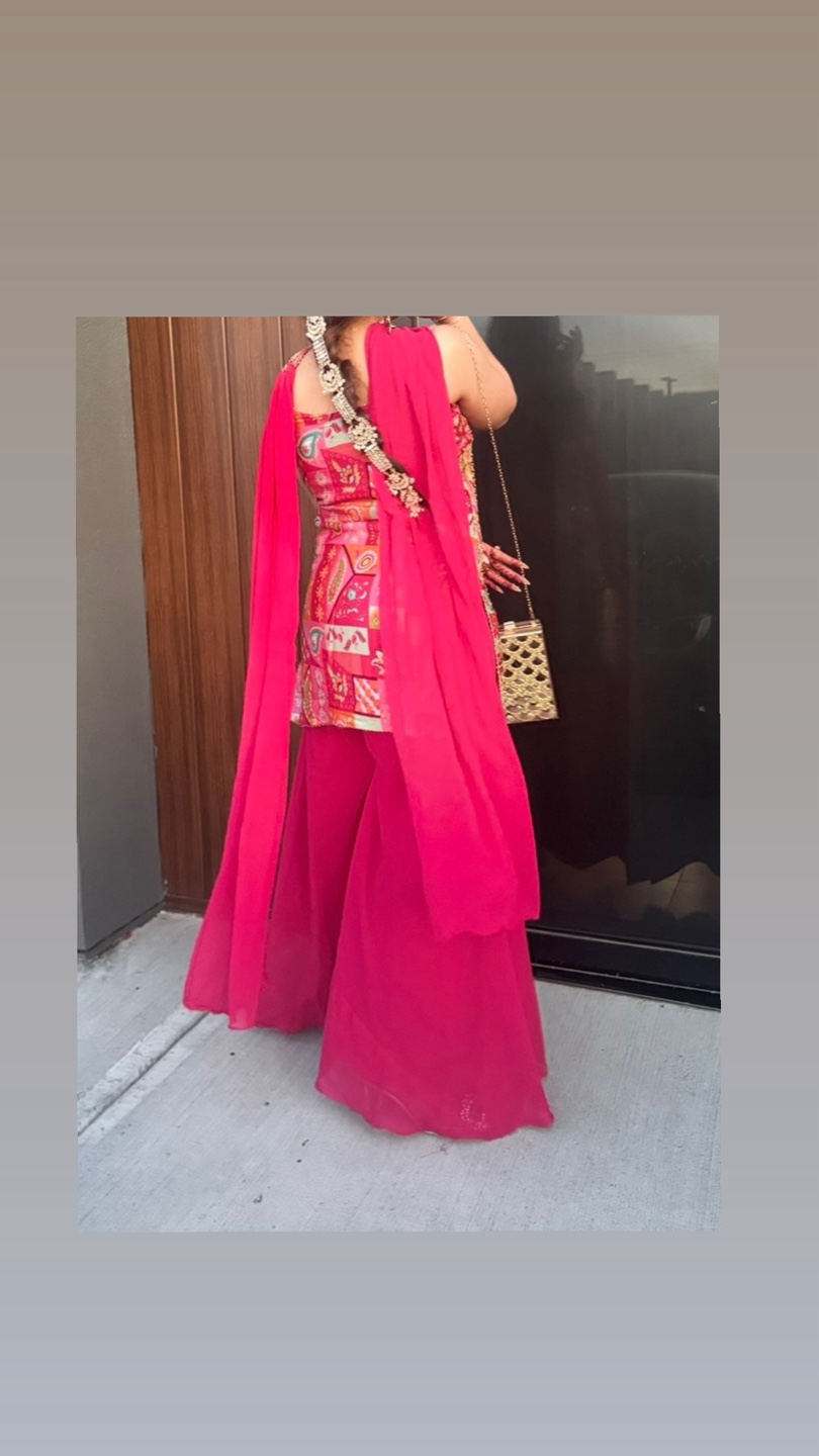Pink Punjabi Suit/ sharara set - photo 2