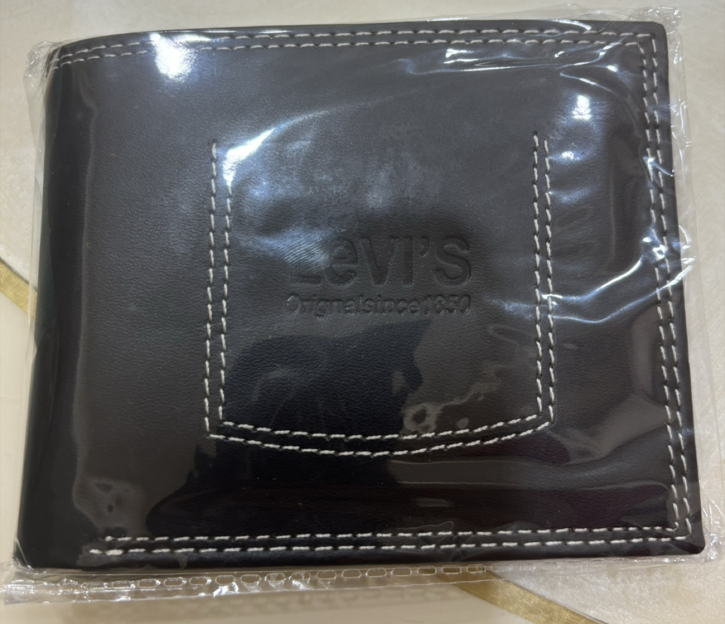 Levi's Black Leather Wallet - New