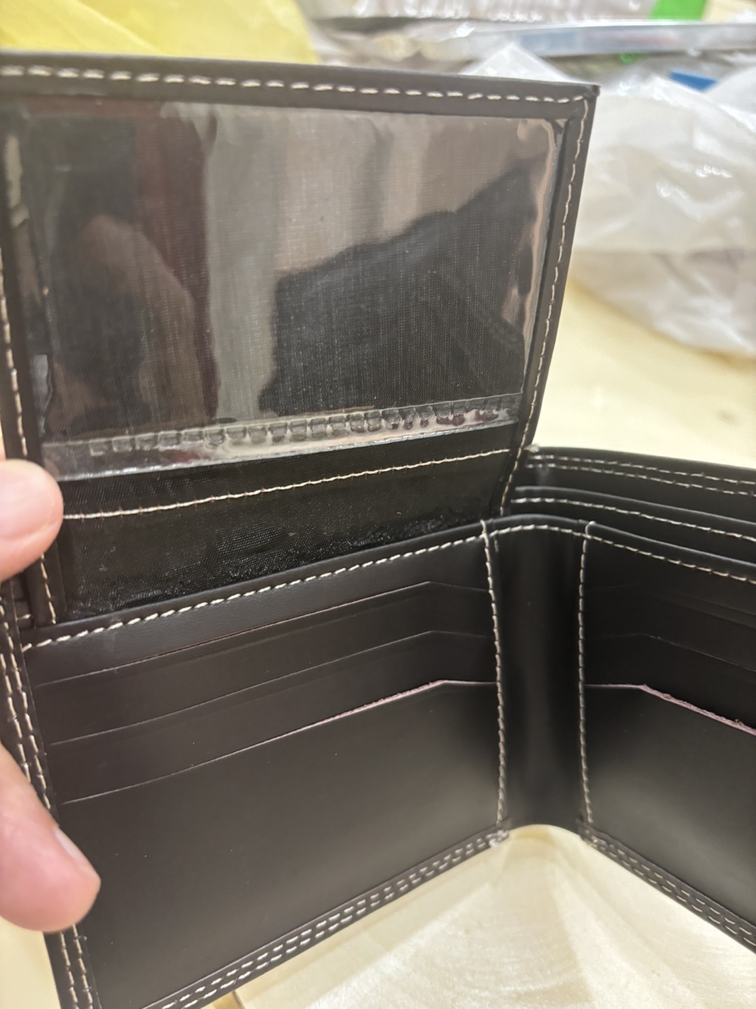 Levi's Black Leather Wallet - New - photo 5