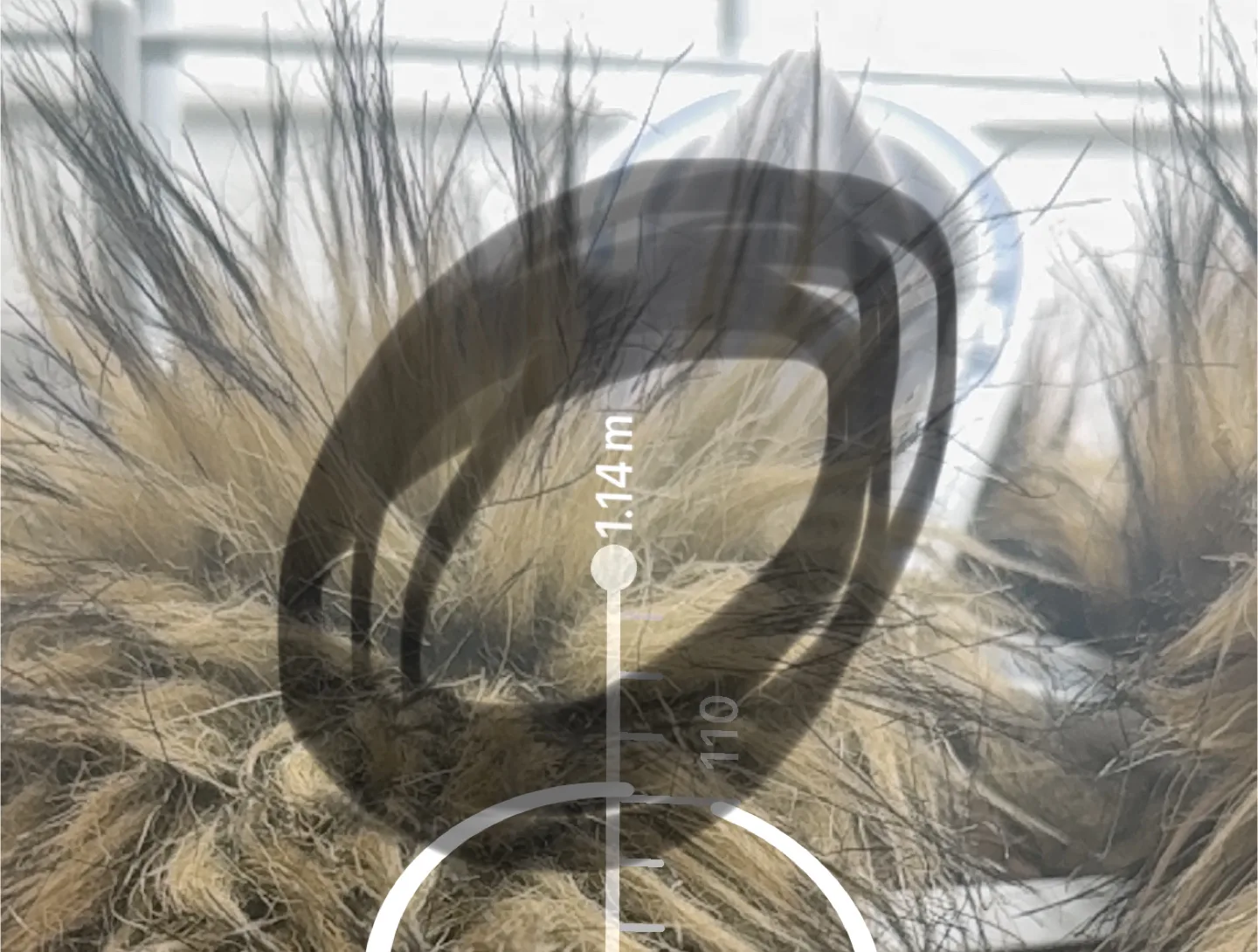 Guess Los Angeles Grey Knit Cardigan with Faux Fur Collar - M image indicator(3)