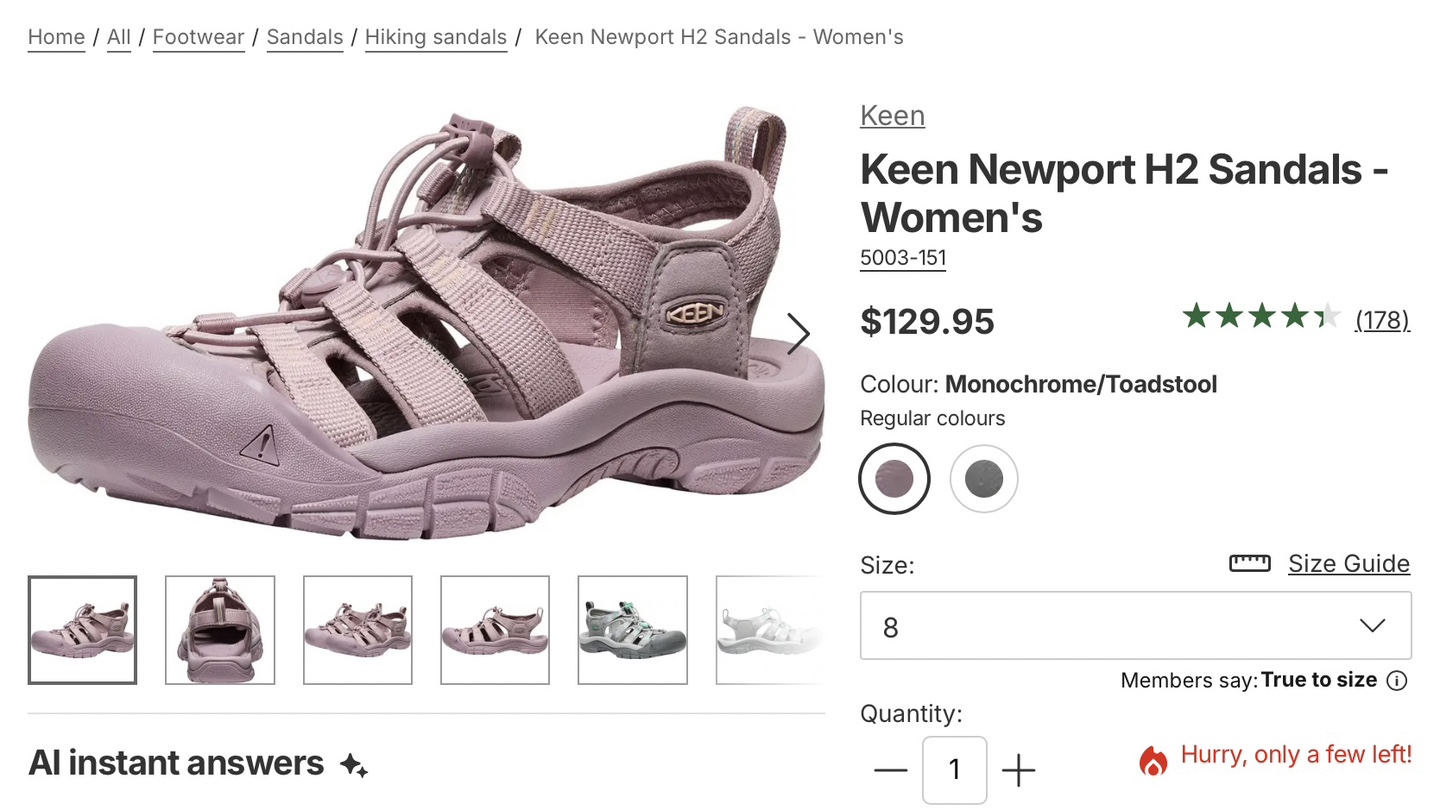 Keen Newport H2 Sandals - Women's Size 8
