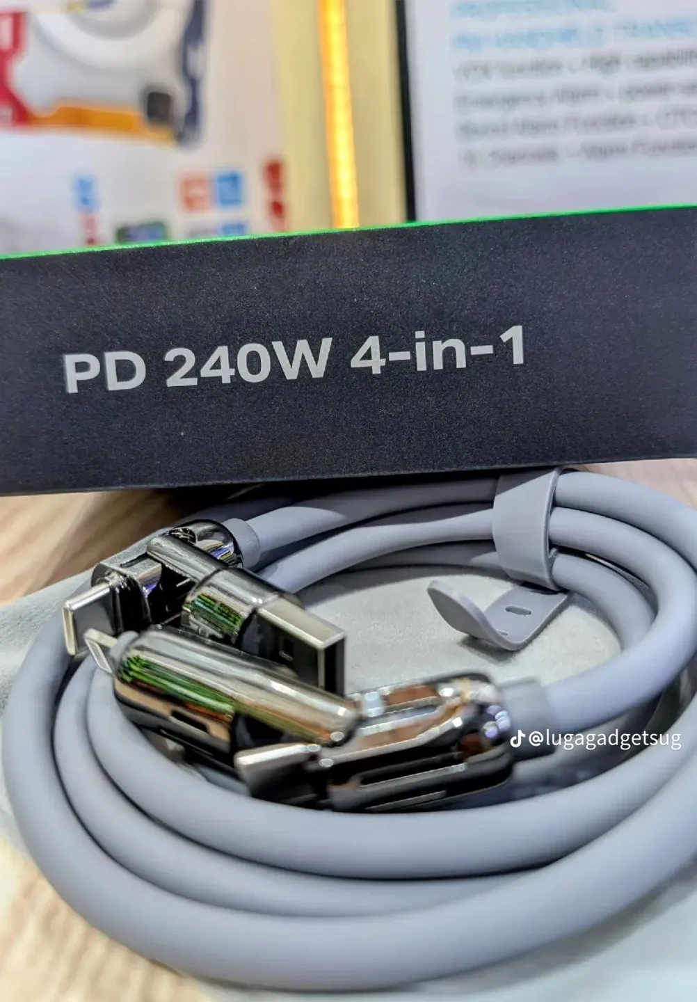 PD 240W 4-in-1 USB/Lightning Type-C Cable - NEW image indicator(5)