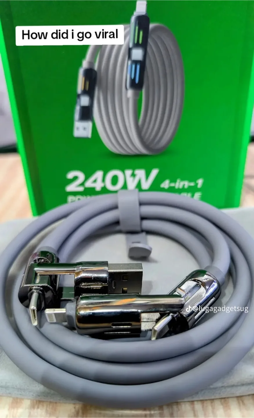 PD 240W 4-in-1 USB/Lightning Type-C Cable - NEW image indicator(4)