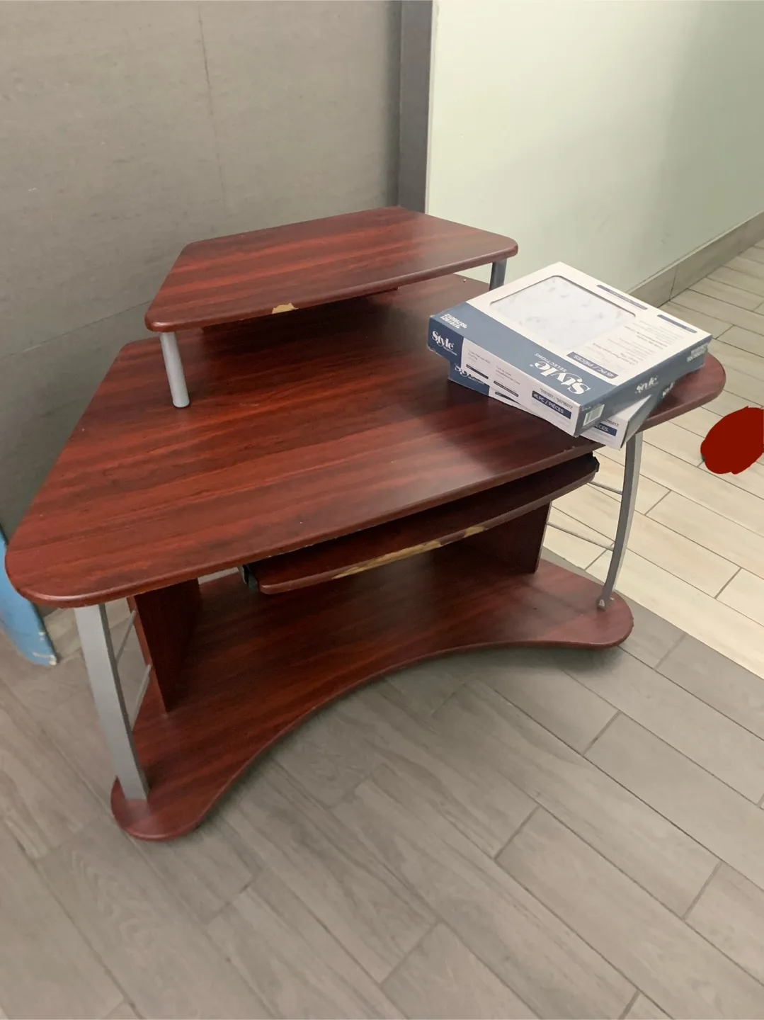 COMPUTER DESK WITH MOVABLE TABLETOP AND CHAIR image indicator(2)