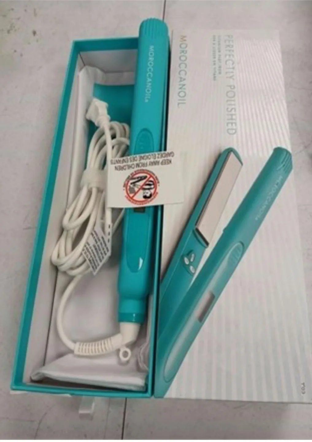 Moroccanoil Perfectly Polished Titanium Flat Iron - Teal image indicator(2)