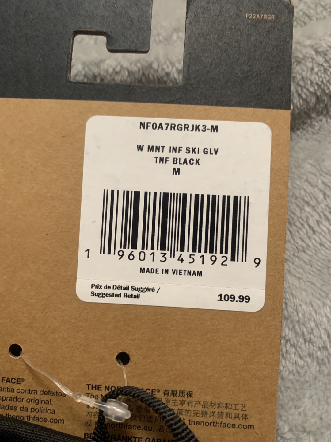 The North Face Ski Gloves - Black, Size M - photo 2