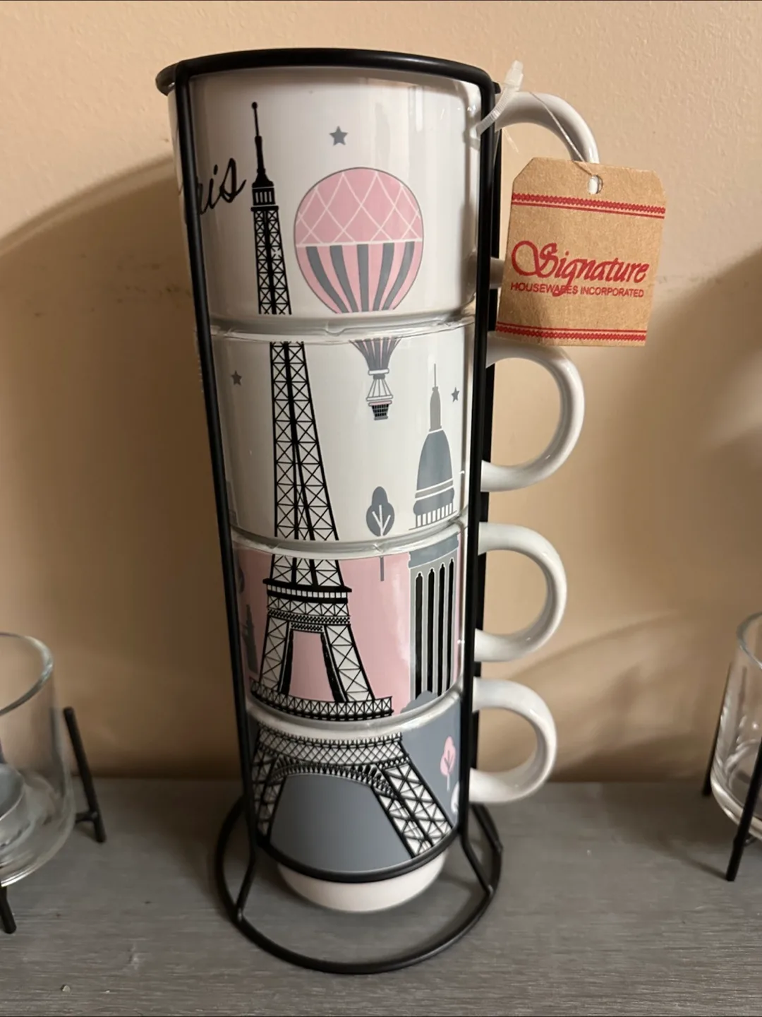 Paris Mug Set with Stand thumbnail