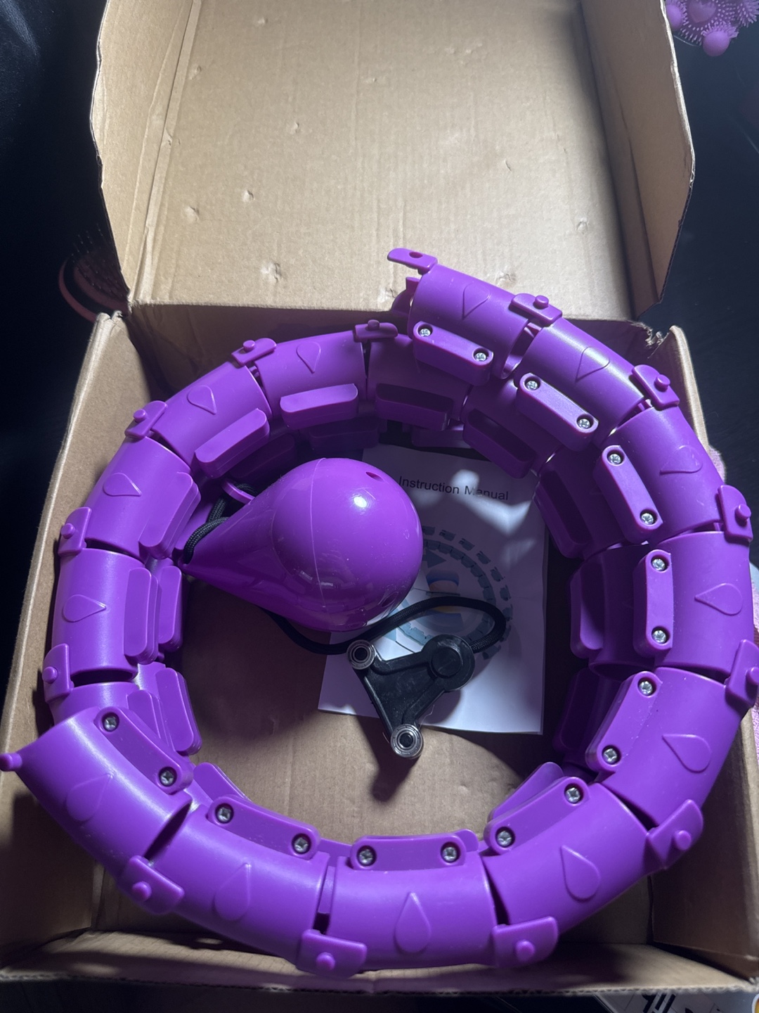 Adjustable Weighted Hula Hoop - Purple - photo 2