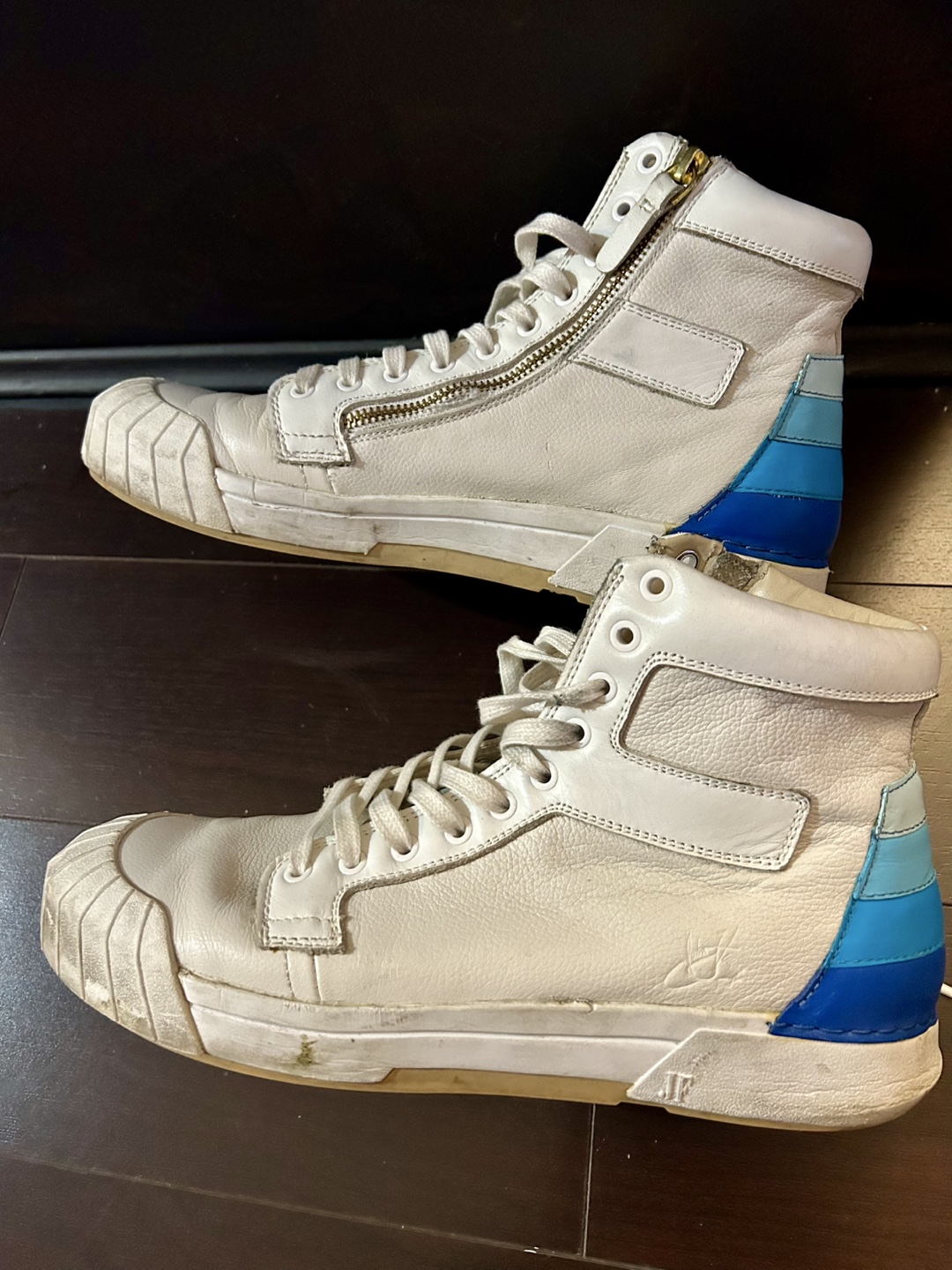 🥕White High-Top Sneakers - photo 3