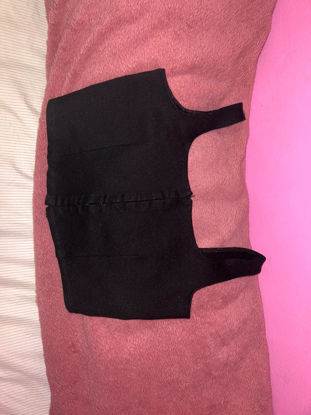 H&M Divided Black Corset Top thumbnail