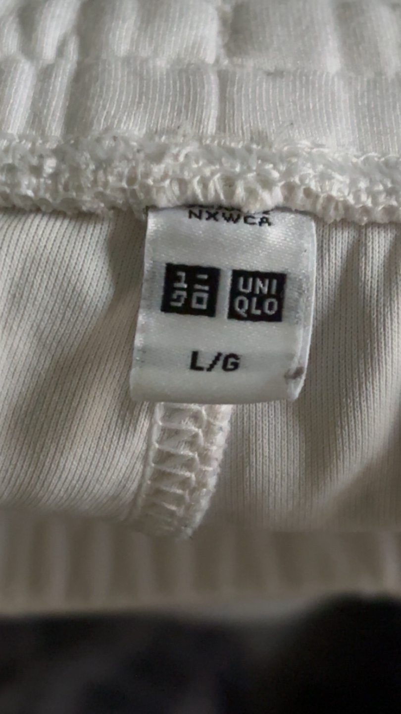 Uniqlo White Sweatpants - Size Large - photo 3