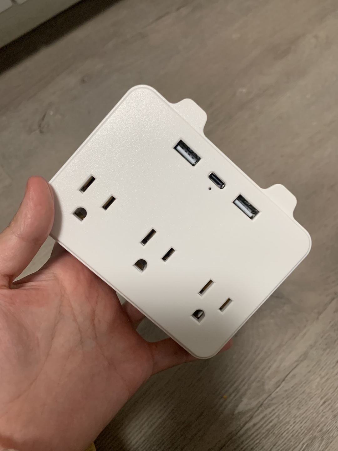 White Power Strip with USB Ports - photo 3