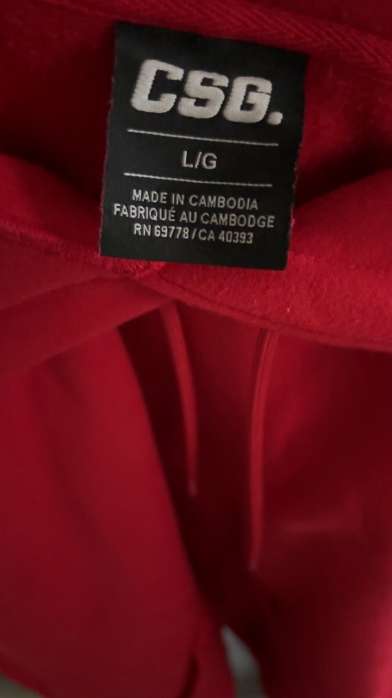 CSG Red Hoodie - Size L - photo 2