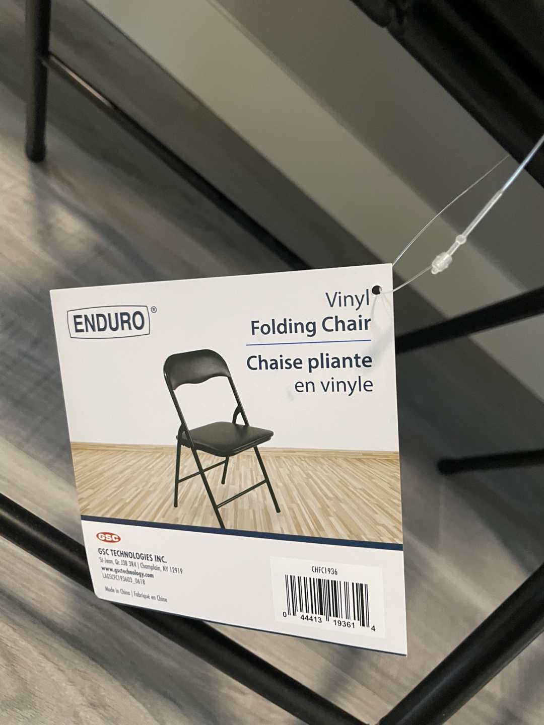 Enduro Vinyl Folding table and chairs - Black - photo 2