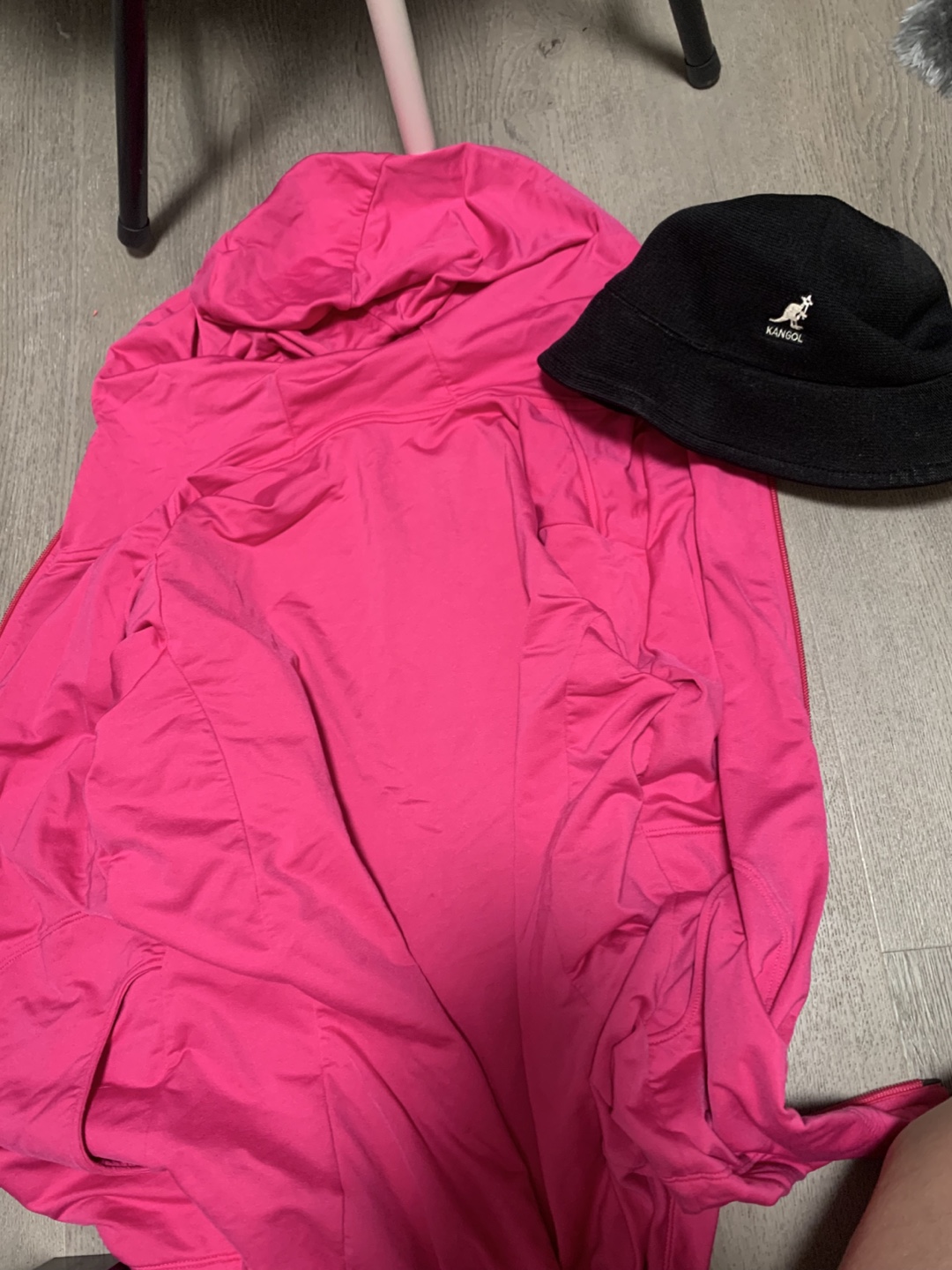 Pink Jacket and Kangol Bucket Hat size S