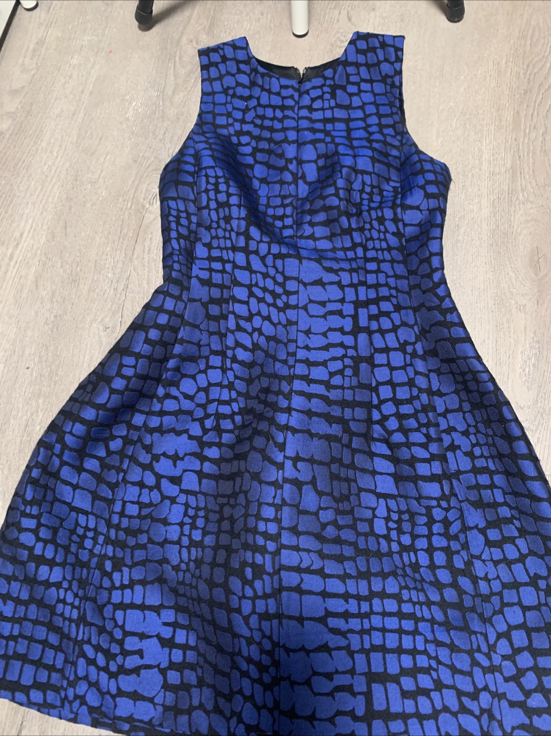 Blue & Black Patterned Dress size S